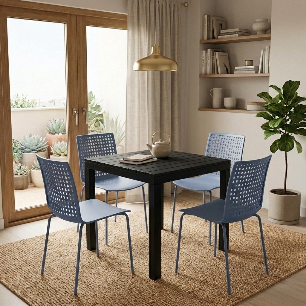 Silla Lanzarote Moderna Ligera Resistente (Pack de 4 Sillas)