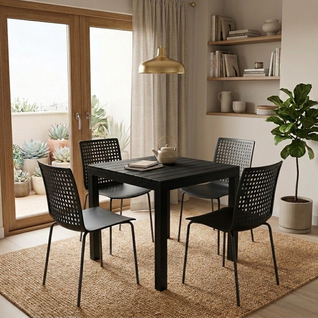 Silla Lanzarote Moderna Ligera Resistente (Pack de 4 Sillas)