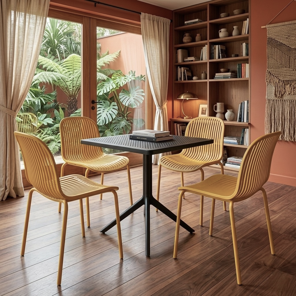 Silla Timanfaya Moderna Ligera Resistente  (Set De 4)