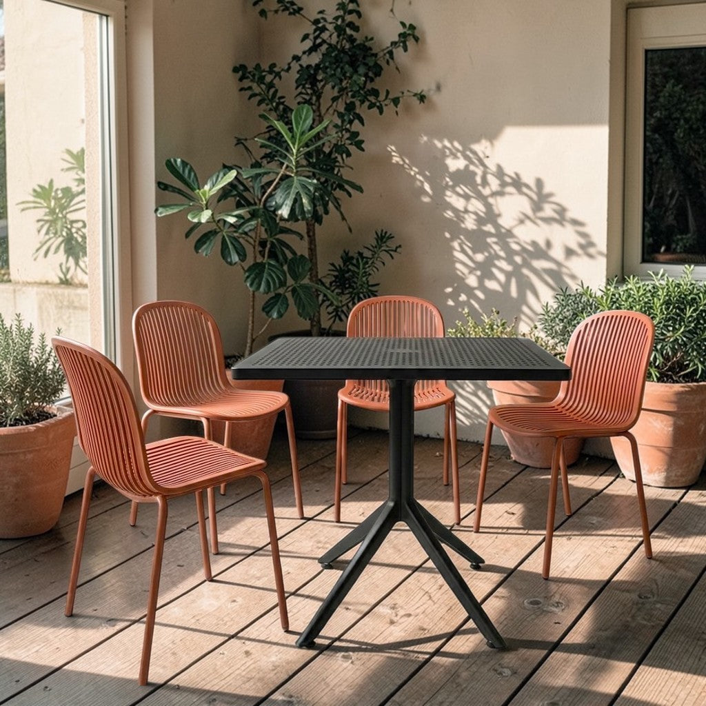 Silla Timanfaya Moderna Ligera Resistente  (Set De 4)