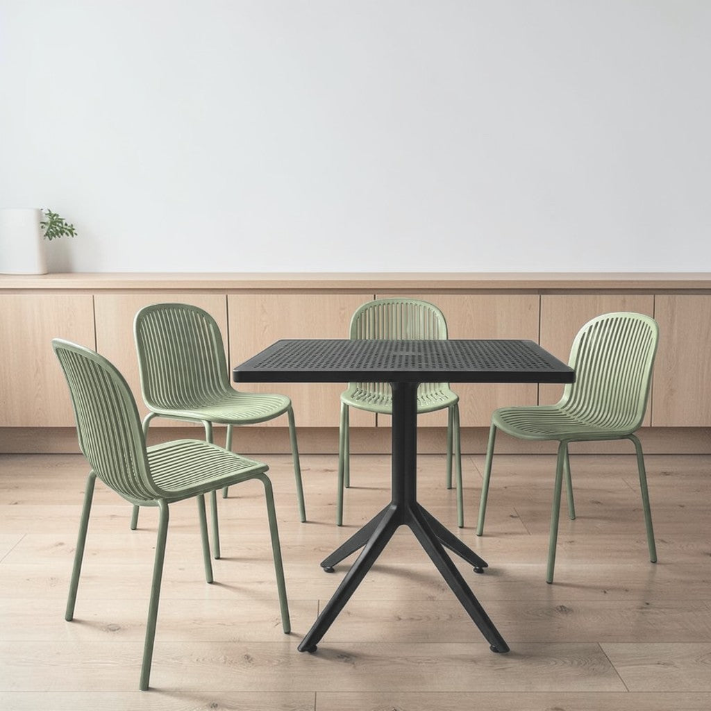 Mesa Palma Cuadrada Moderna Minimalista Resistente Exterior