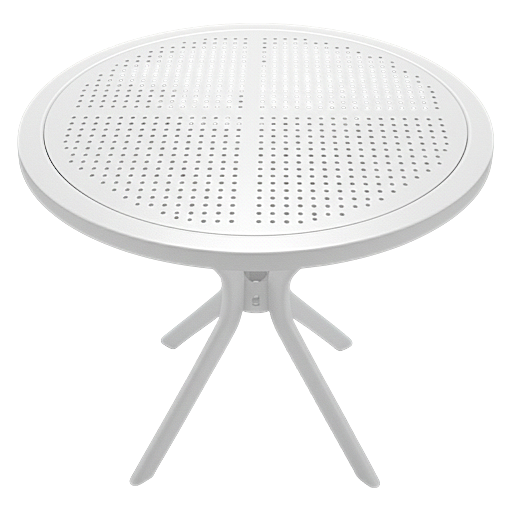 Mesa Palma Redonda Moderna Minimalista Resistente Exterior