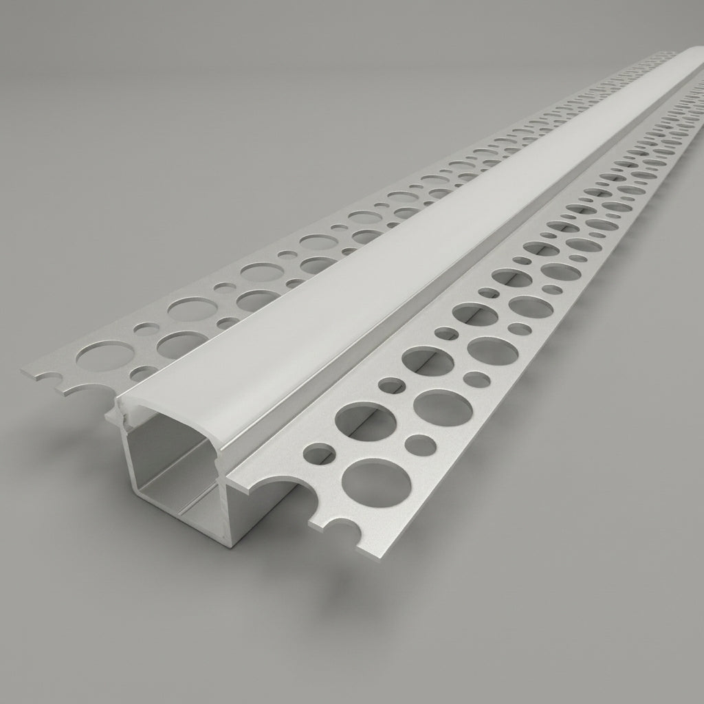 Canaleta Para Empotrar Con Difusor Para Tira Led 12.5 mm