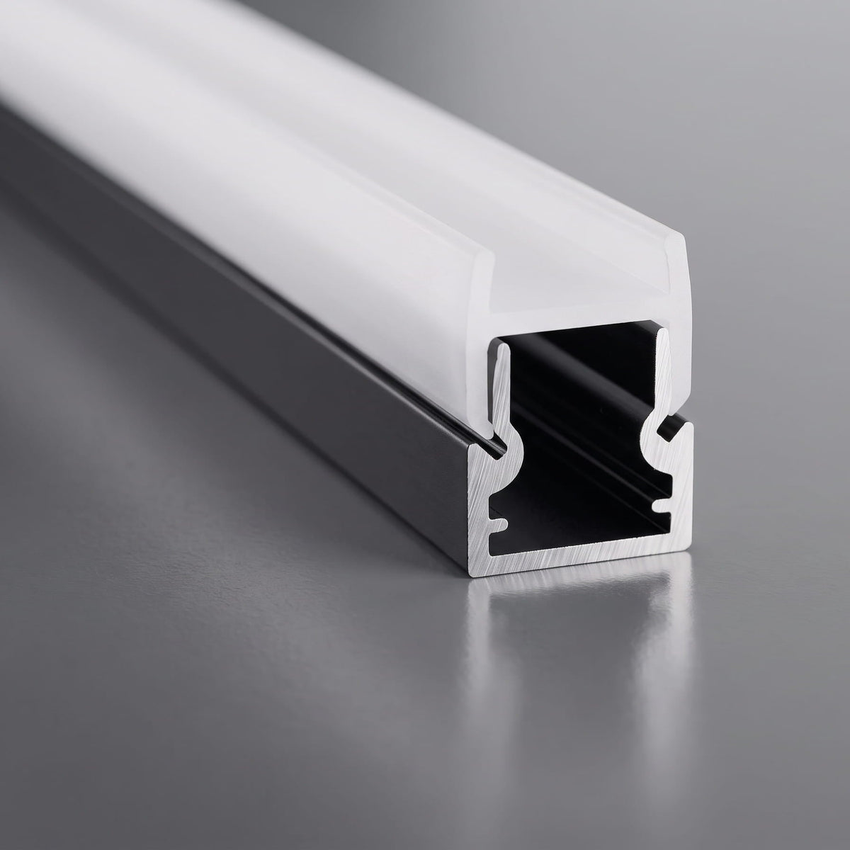 Canaleta de Aluminio para Tira LED 10 mm con Difusor