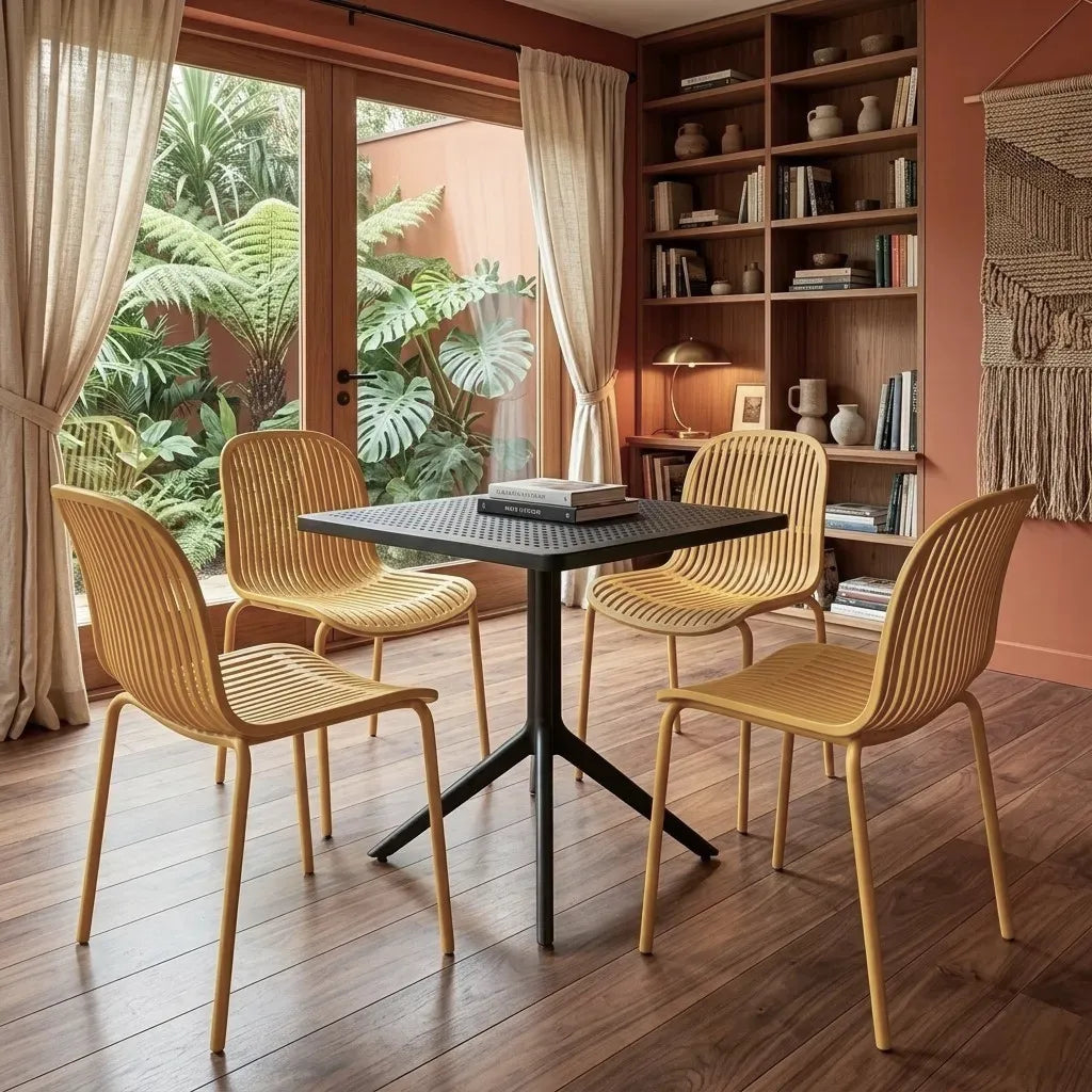 Silla Timanfaya Moderna Ligera Resistente  (Set De 4)