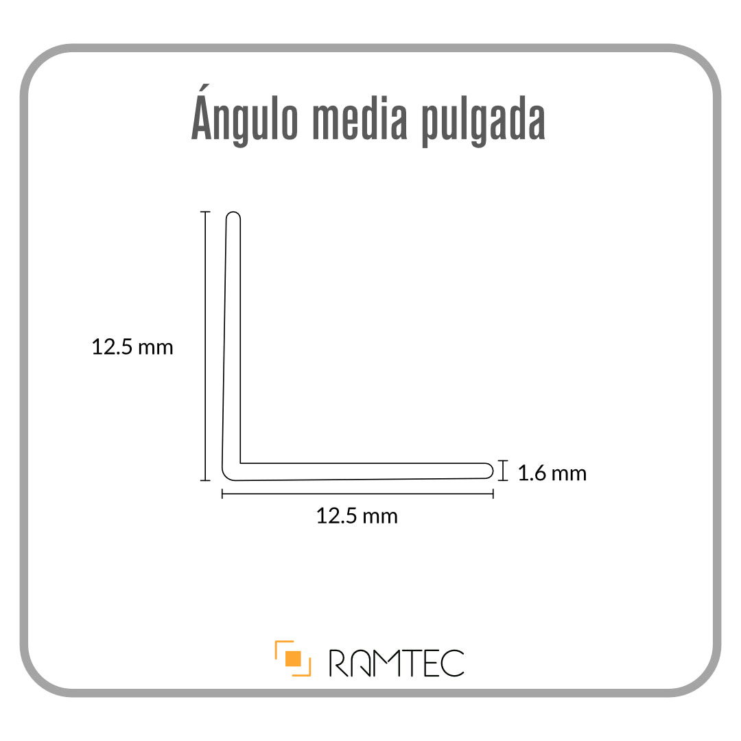 Angulo de 1/2 de Pulgadas