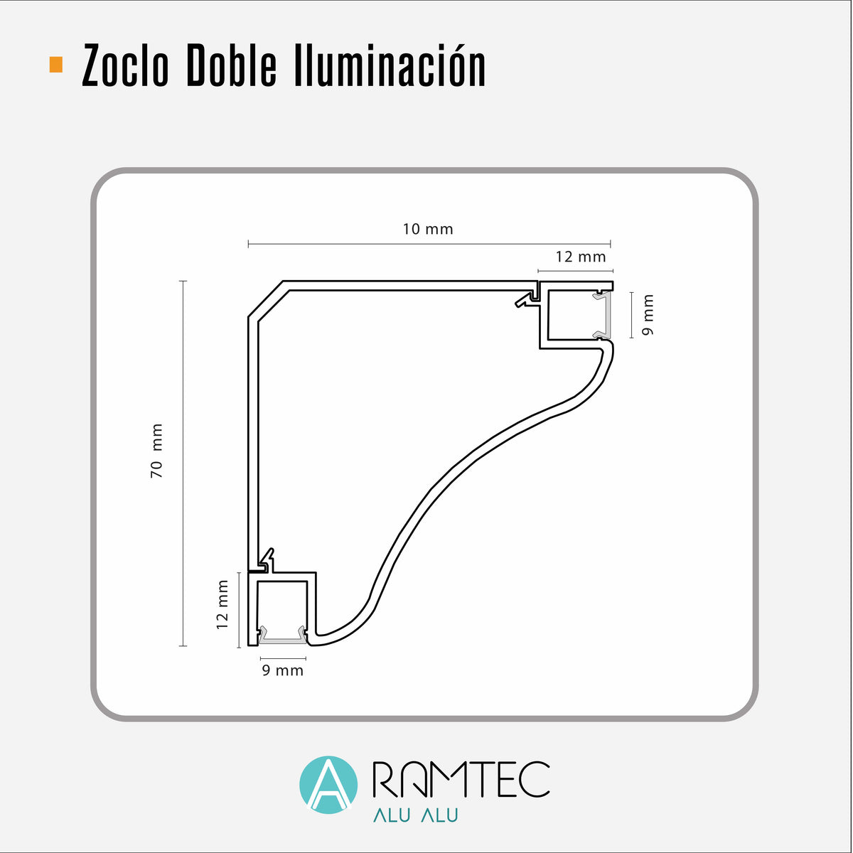 Zoclo Doble Iluminación