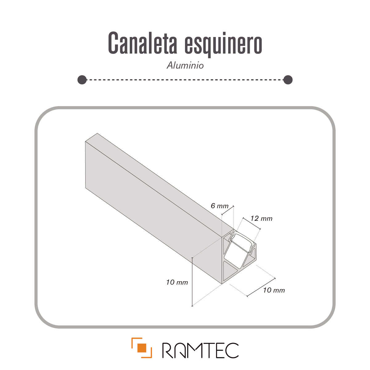 Canaleta esquinero