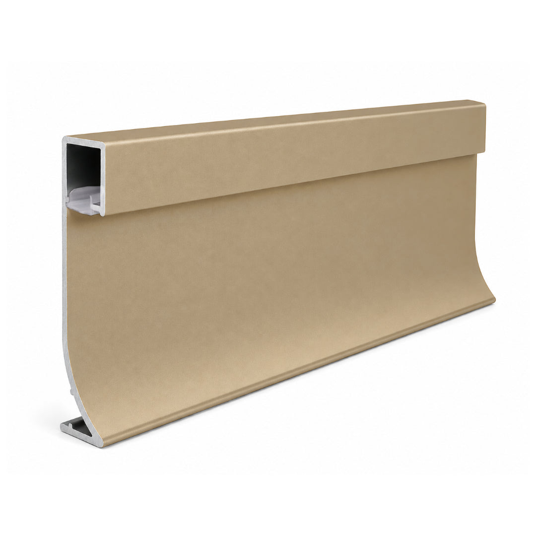Zoclo Aluminio Para Luz Led Indirecta Pegado