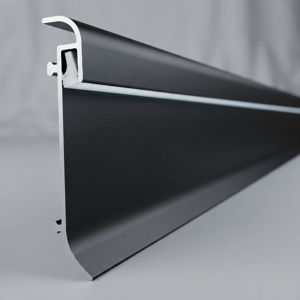 Zoclo Aluminio Para Luz led Indirecta Atornillado