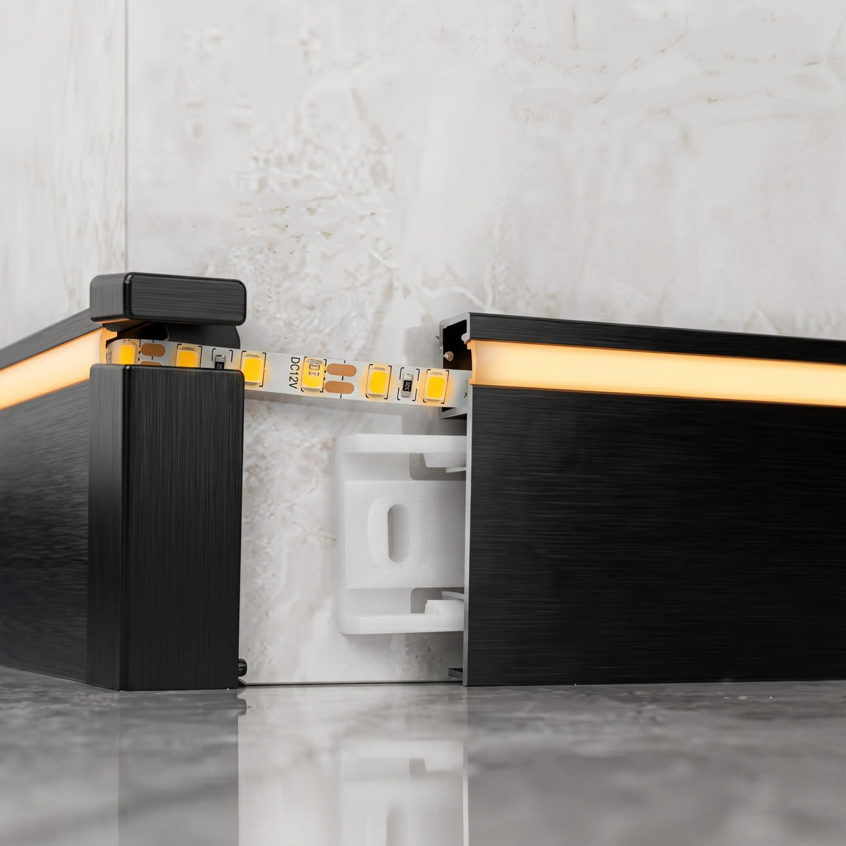 Zoclo Aluminio Luz Led Directa Aluminio