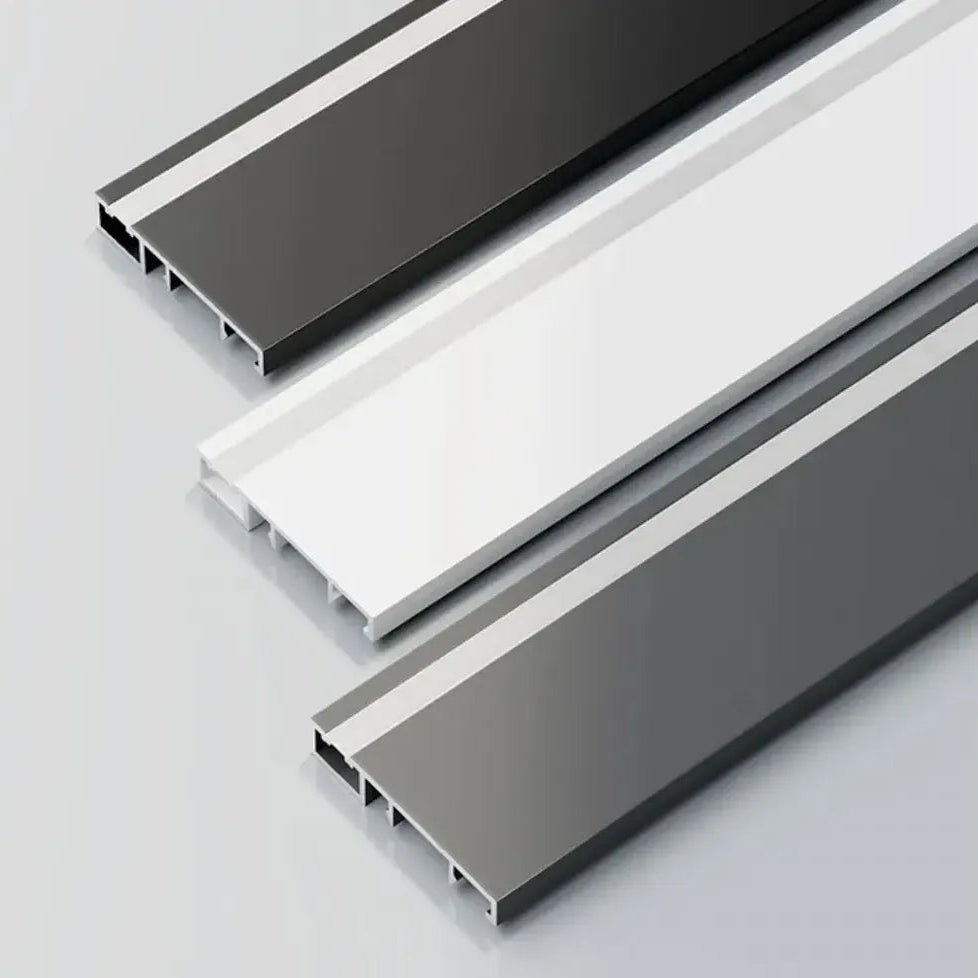 Zoclo Aluminio Luz Led Directa Aluminio 5 cm