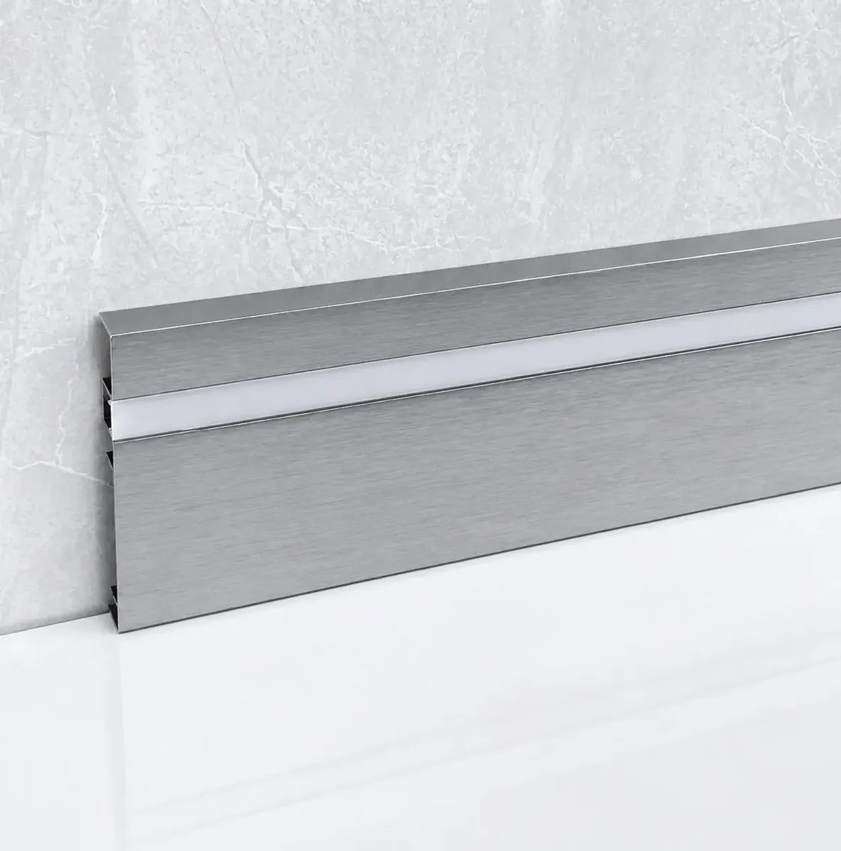Zoclo Aluminio Luz Led Directa Aluminio