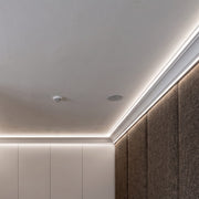 Esquinero Conector Para Zoclo Luz led Doble Iluminar Techo