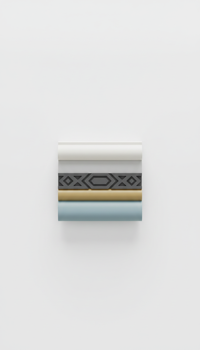 Zoclo decorativo de PVC color blanco