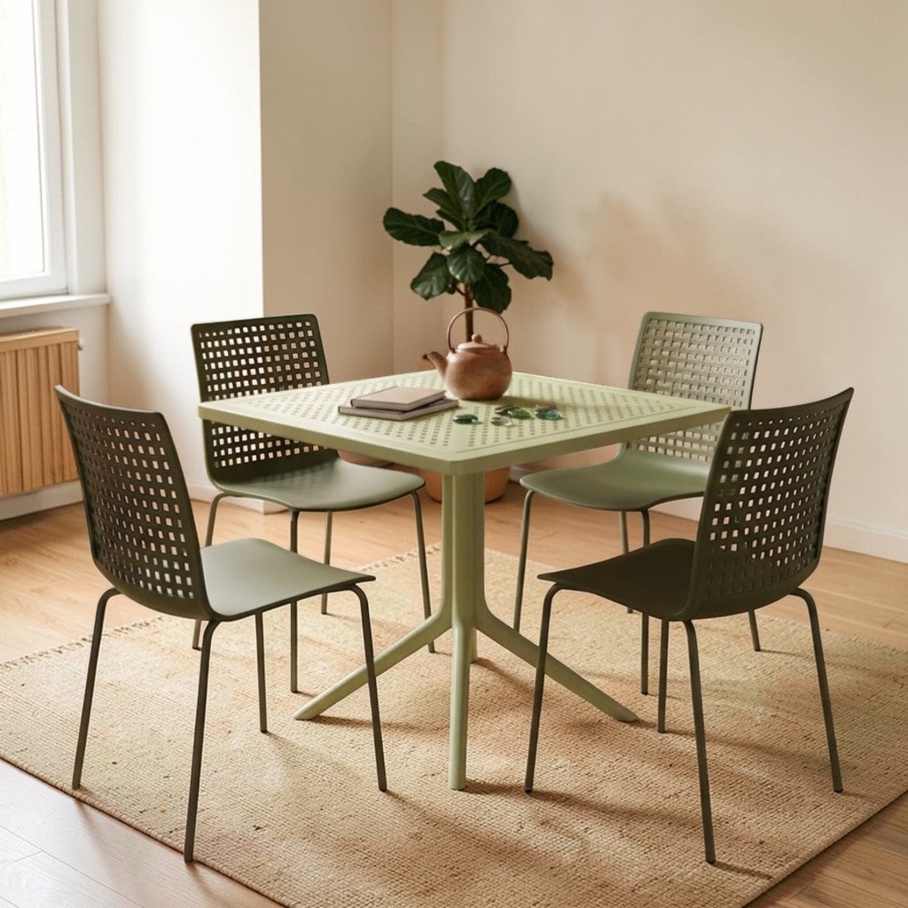 Mesa Palma Cuadrada Moderna Minimalista Resistente Exterior